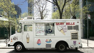 In this file photo, an ice crea truck is parked on King St. West in downtown Toronto.