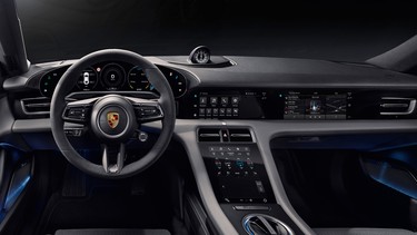 2019 Porsche Taycan dashboard