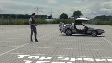 This remote-controlled BTTF DeLorean replica is street legal in the Netherlands