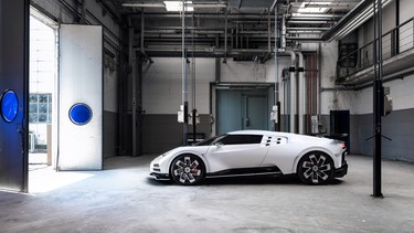 The Bugatti Centodieci at the Campogalliano factory the EB110 was built in