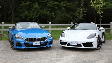 car comparison, 2020 BMW Z4, 2020 Porsche Boxster