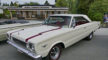 Boxy and beautiful, this 1967 Plymouth GTX with a four-speed was seen at the Langley Good Times Cruise-In last weekend.