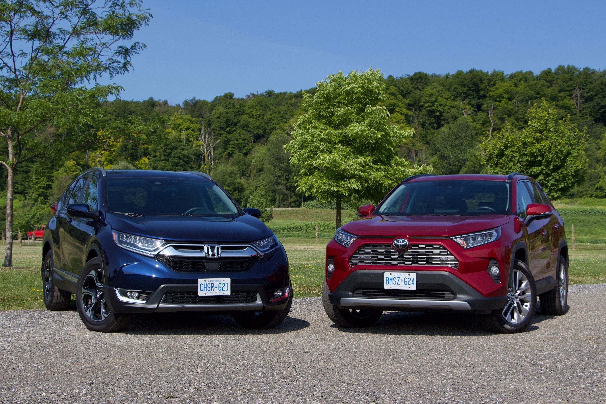 SUV Comparison 2019 Honda CRV vs 2019 Toyota RAV4 Driving