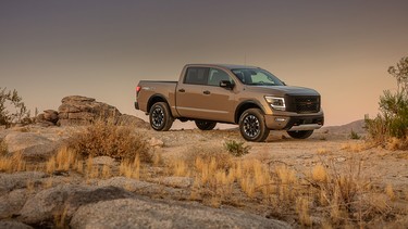 The Nissan Titan full-size pickup undergoes an extensive redesign for the 2020 model year.