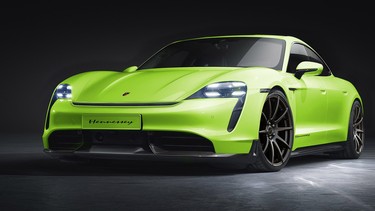 A rendering of the 2020 Hennessey Porsche Taycan