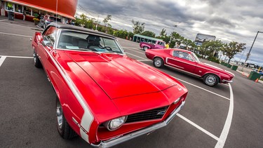 During the warm months, you can see iconic muscle cars at the Orange Julep each Wednesday night, like this 1969 Camaro and a 1968 Mustang GT.