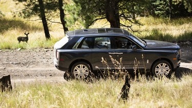 Rolls Royce SUV in White Rock, NM (and Anasazi Hotel, Santa Fe, New Mexico)