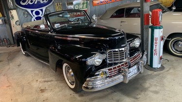 Seldom-seen 1946 Lincoln convertible is featured in the Wasney museum.