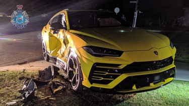 Perth Lamborghini Urus Crash