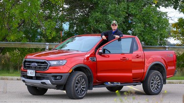 Bob Corrigan with the 2019 Ford Ranger in Calgary.