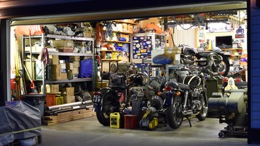 After buying their suburban house in 2002 with a two car attached garage, Jim Kelsall soon turned the garage into his ‘dream’ workspace. It’s neat and tidy, and packed with vintage iron and tools.
