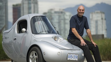 Meccanica founder Jerry Kroll with the "Sparrow" electric car, which served as the prototype for the Vancouver-based company’s Solo vehicle. He will be the first guest on Plugged In, our new podcast on EVs.