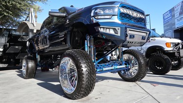 It seems like there are thousands of ultra-lifted trucks at SEMA. Seen one, seen 'em all—