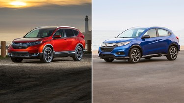 car comparison, Honda HR-V and CR-V