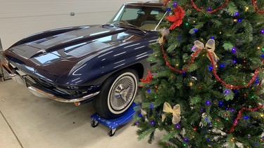 The 1963 Corvette sport coupe was discovered on a Vancouver-area Christmas tree farm where it had sat in a shed for more than 40 years.