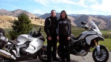 Pausing for the camera on one of their many longer motorcycle adventures are Calgarians Collette and Dino Finot. They’ve been attending the Calgary Motorcycle Show for as long as they can remember, and are anticipating heading to the BMO Centre at Stampede Park for the 2020 edition that runs from Jan. 10 to 12.