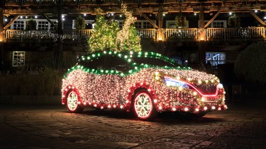 This Nissan Leaf’s festive lights are powered by regenerative braking