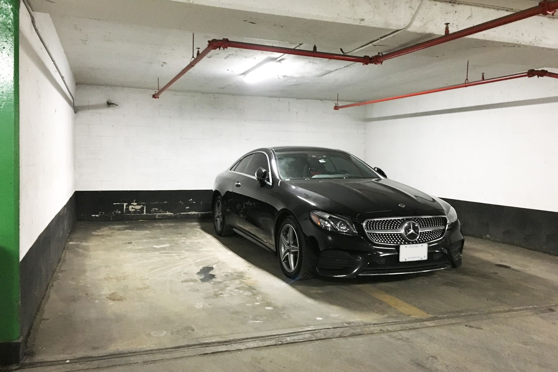 Silver Mercedes Car Parked by the Roadside