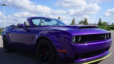 Somebody is selling a custom Challenger SRT Demon convertible - 1