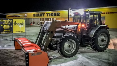 My first night out on the job, after I cleared the parking lot at the local Giant Tiger.