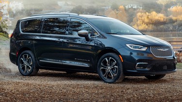 The new 2021 Chrysler Pacifica (shown here in the Pinnacle™ model) will offer America’s most capable minivan with all-wheel-drive and the most standard safety features in the industry.