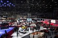 This file photo taken on March 3, 2015 shows a general view taken during the official press day at the 85th Geneva International Motor Show at the Palexpo fairground in Geneva.