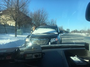 subaru snowy windshield