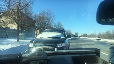 subaru snowy windshield