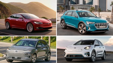 The Tesla Model S, Audi e-tron, Hyundai Kona Electric, and Kia Niro EV offer some of the best range on the market, according to Transport Canada.