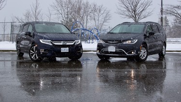 2020 Honda Odyssey and 2020 Chrysler Pacifica