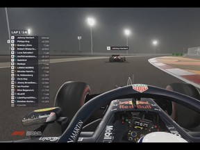 Screenshot from Formula One's 2020 Bahrain Virtual Grand Prix.