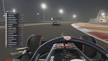 Screenshot from Formula One's 2020 Bahrain Virtual Grand Prix.