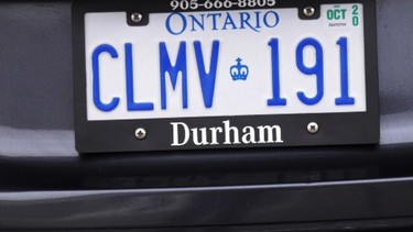 Ontario man fighting $110 ticket for common license plate frame