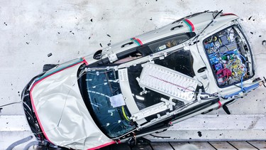 A crash test of the Polestar 2 EV