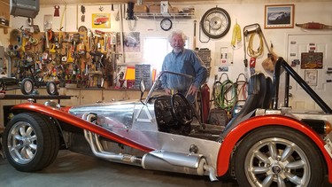 Edmonton's Doug McDougall used the COVID-19 shelter in place order to put the finishing details on his Lotus Seven replica.