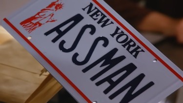 Assman Licence Plate Seinfeld