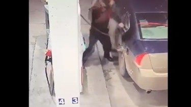 brandon police searching for man who damaged gas pump