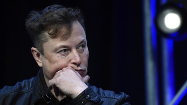 In this March 9, 2020, file photo, Tesla and SpaceX Chief Executive Officer Elon Musk speaks at the SATELLITE Conference and Exhibition in Washington.