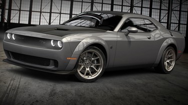 2020 Dodge Challenger: New "Smoke Show" is one of five new exterior color options for 2020 Dodge Challenger and Charger models, joining Hellraisin, Sinamon Stick, Frostbite and limited-edition Gold Rush. Shown here on the 50th Anniversary Commemorative Edition.