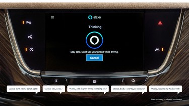 Drivers can enjoy Alexa by using simple voice commands, all while keeping their eyes on the road and their hands on the wheel.