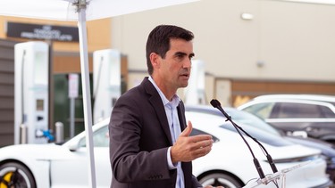 Electrify Canada's Robert Barrosa was on hand for the opening of the company's first fast-charging station to open in Canada last fall in Toronto.