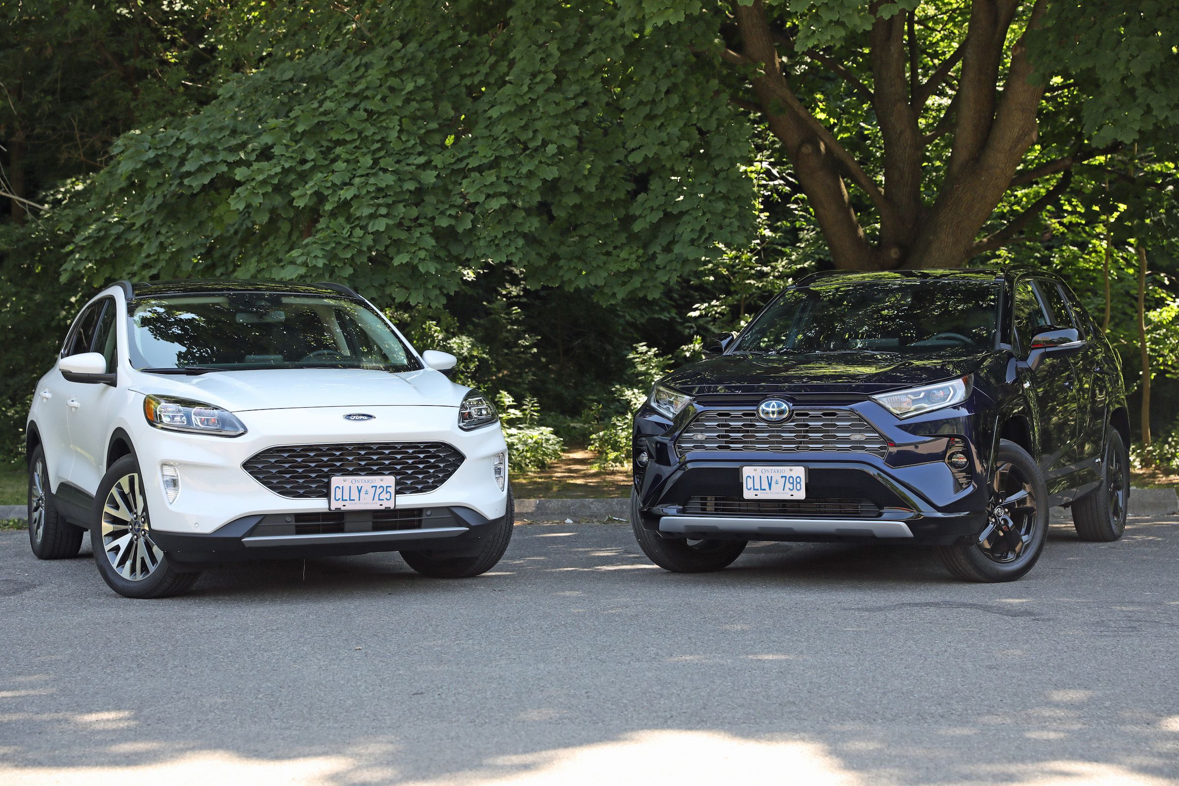 SUV Comparison: 2020 Toyota RAV4 Hybrid vs 2020 Ford Escape Hybrid ...
