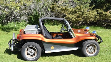 Sitting on a shortened 1962 Volkswagen Beetle chassis, this fibreglass Meyers Manx dune buggy clone has been a work in progress for Doug James of Calgary since he bought it as a project car in the early 1990s.