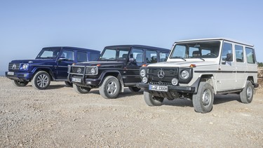 A 1985, 1993 and 2019 Mercedes-Benz 230 G-Wagen (460) Mercedes-Benz 230 GE, produced in 1985, from the range of vehicles available from ALL TIME STARS, the vehicle trading platform of Mercedes-Benz Classic.