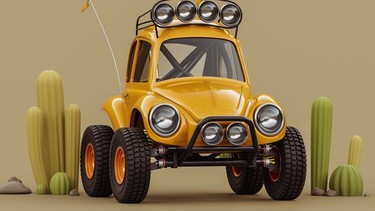 This artist’s 3D drawings show the lighter side of some serious cars