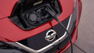 Nissan Leaf charging