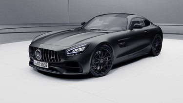 Mercedes-AMG GT, 2020, Exterieur, Night Edition, designo graphitgrau magno;Kraftstoffverbrauch kombiniert: 13,0 l/100 km, CO2-Emissionen kombiniert: 297 g/km*

Mercedes-AMG GT, 2020, exterieur, night Edition, designo graphitgrau magno ;Combined fuel consumption: 13.0 l/100 km, combined CO2 emissions: 297 g/km*