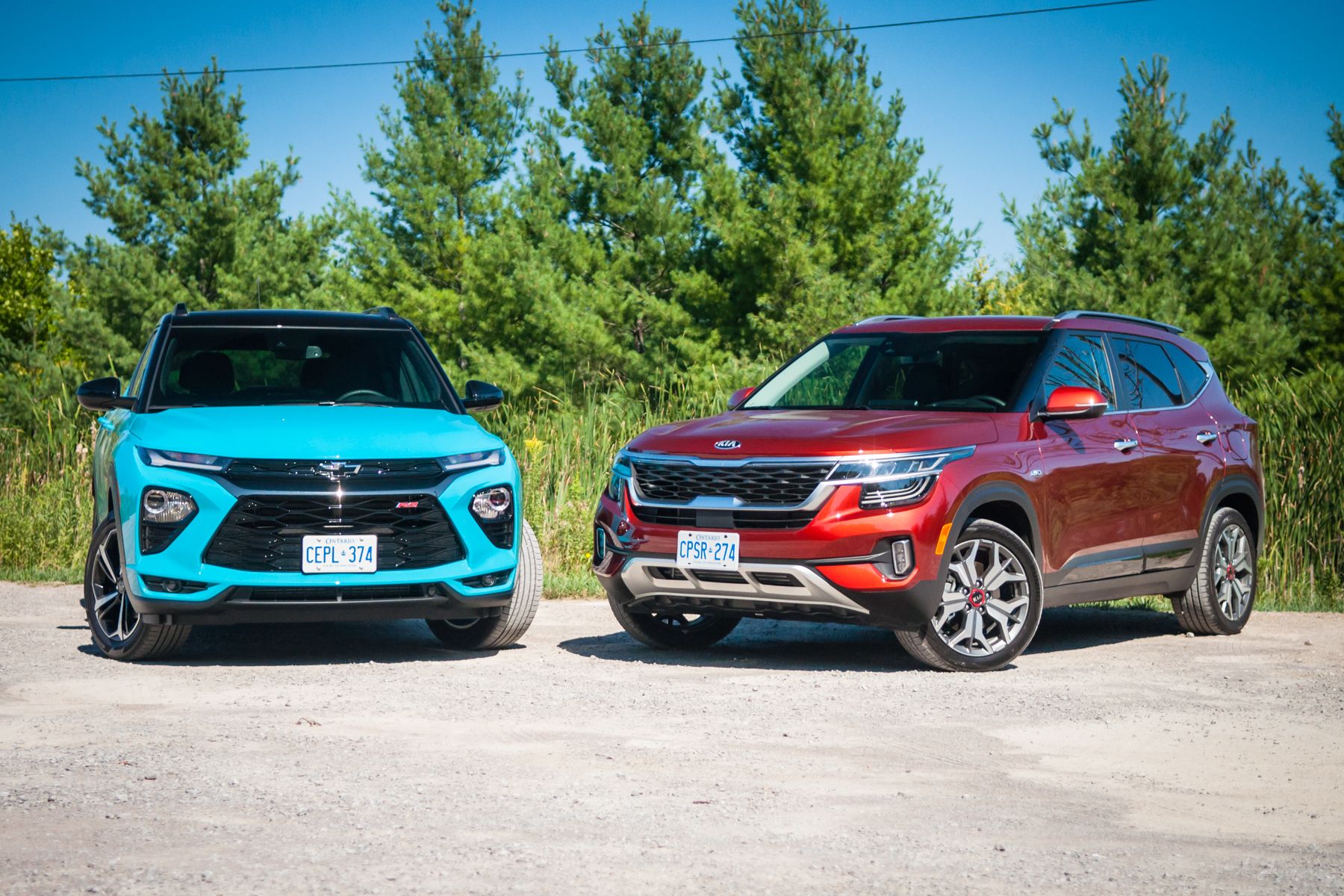 Comparison 2021 Chevrolet Trailblazer vs 2021 Kia Seltos Driving.ca