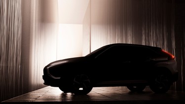 The 2022 Mitsubishi Eclipse Cross in a teaser