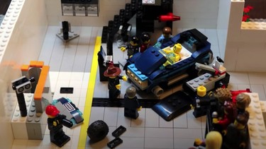 WATCH- IIHS employee films super-realistic stop-motion Lego crash test